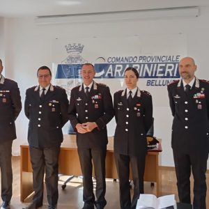 Presentati a Belluno quattro nuovi ufficiali con incarichi di comando, sarà “l’ assetto Olimpico dell’Arma”. Audio